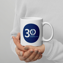 Load image into Gallery viewer, 30th Anniversary (Blue Logo) I Wrote a Cochrane Review Mug
