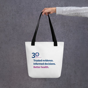 30th Anniversary Cochrane Tagline Tote bag
