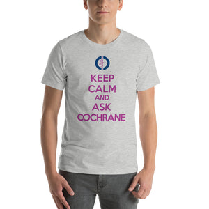 Keep calm purple short-sleeve unisex T-Shirt