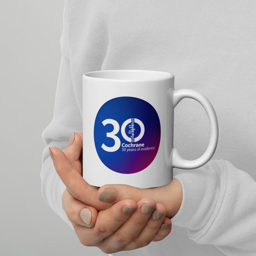 30th Anniversary (Gradient Logo) I Wrote a Cochrane Review Mug